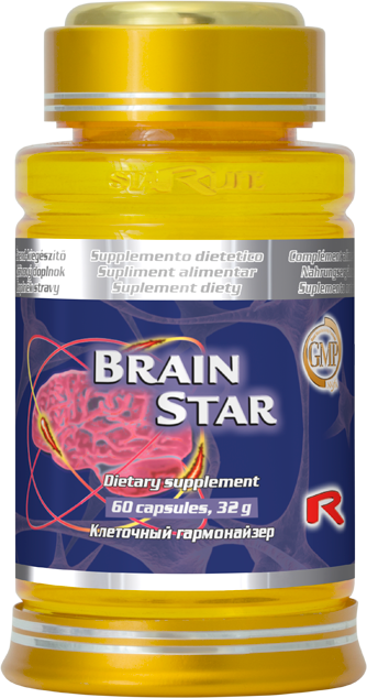 Výživový doplnok BRAIN STAR pre správnu funkciu mozgu 60 tbl